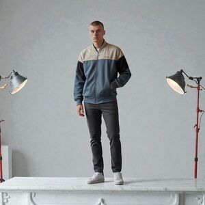 Adidas Navy and Cream Jacket